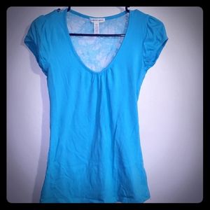 Lace Back Tee Size Large